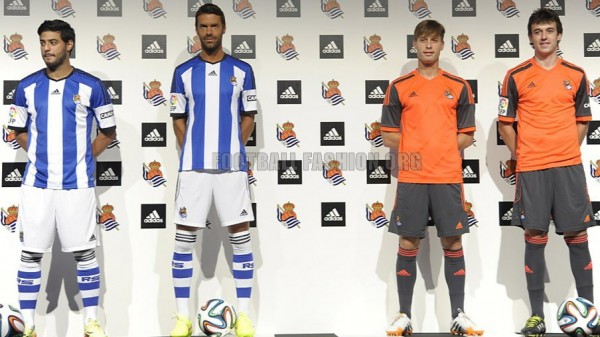 Real Sociedad 2014 2015 adidas Football Kit, Soccer Jersey, Camiseta