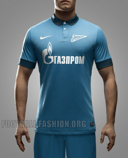 FC Zenit Saint Petersburg 2014 2015 Nike Home and Away Football Kit, Soccer Jersey