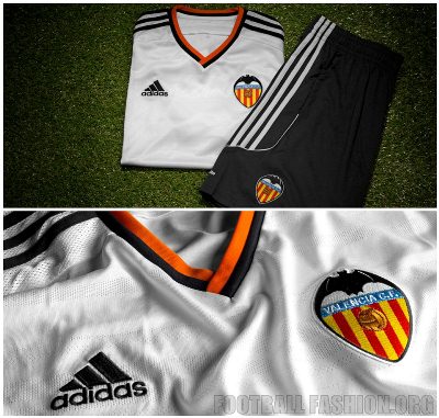 Valencia Club de Fútbol 2014 2015 Home Football Kit, Shirt, Camiseta, Jersey