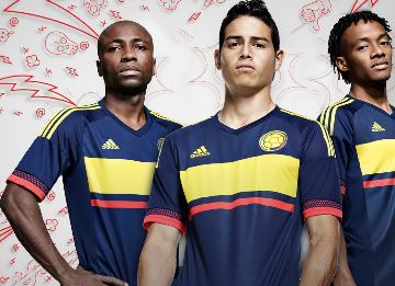 Colombia 2016 Home Soccer Jersey - WorldSoccerShop.com in 2023