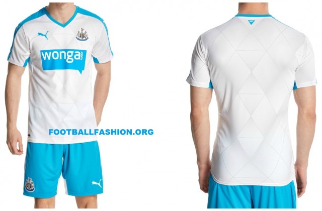 Newcastle United 2015 2016 PUMA Away Football Kit, Soccer Jersey, Shirt, Camiseta, Maillot