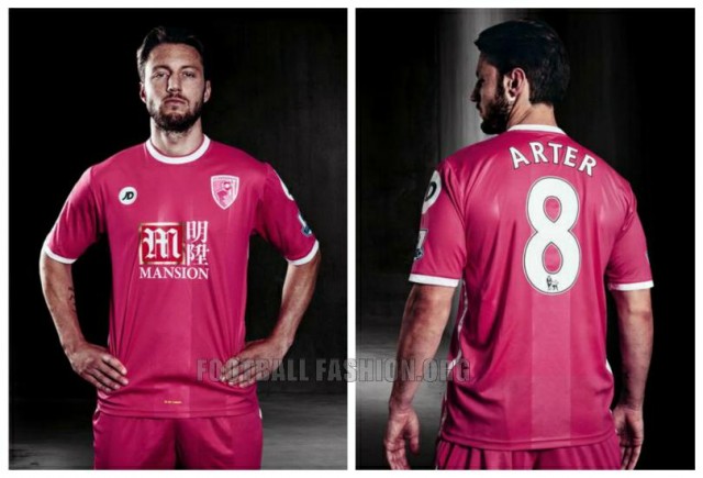 AFC Bournemouth 2015 2016 JD Sports Pink Third Football Kit, Soccer Jersey, Shirt