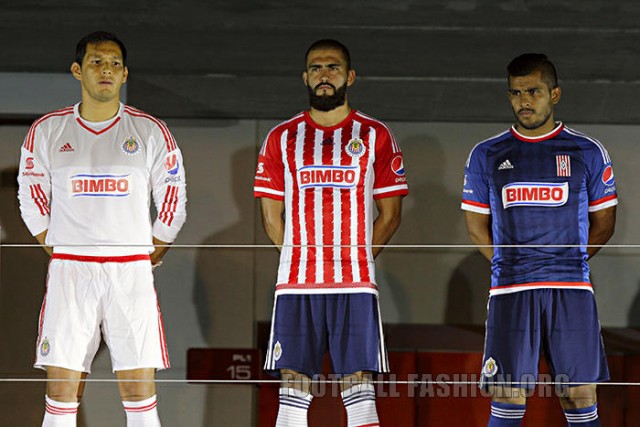 Chivas de Guadalajara 2015 2016 adidas Home and Away Soccer Jersey, Football Kit, Shirt, Camiseta de Futbol, Equipacion, Piel
