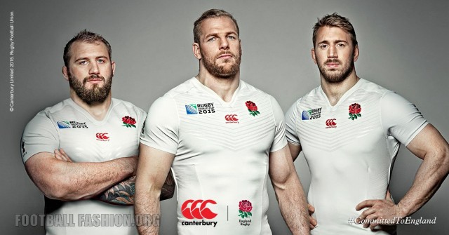 England 2015 Rugby World Cup Canterbury Home and Away Kit, Jersey, Shirt