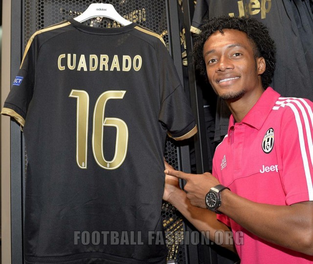 Juventus 2015 2016 Black and Gold adidas Third Football Kit, Soccer Jersey, Shirt, Maglia, Gara, Camiseta
