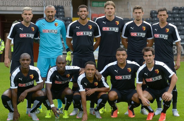 Watford Football Club 2015 2016 Black PUMA Away Kit, Soccer Jersey, Shirt