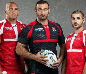 Georgia 2015 Rugby World Cup Under Armour Home and Away Kit, Jersey, Shirt
