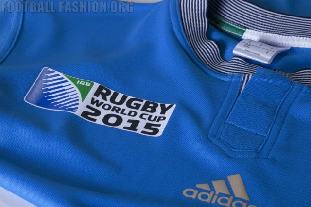 Italy 2015 Rugby World Cup Blue Home Jersey, Shirt. Kit, Gara Italiana, Maglia