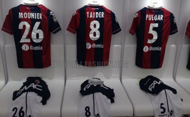 Bologna FC 2015 2016 Macron Home and Away Football Kit, Soccer Jersey, Shirt, Maglia, Gara