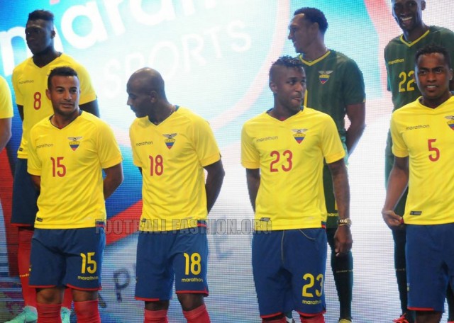 Ecuador 2015 2016 Marathon Home and Away Football Kit, Soccer Jersey, Shirt, Camiseta del Rumbo al Mundial 2018