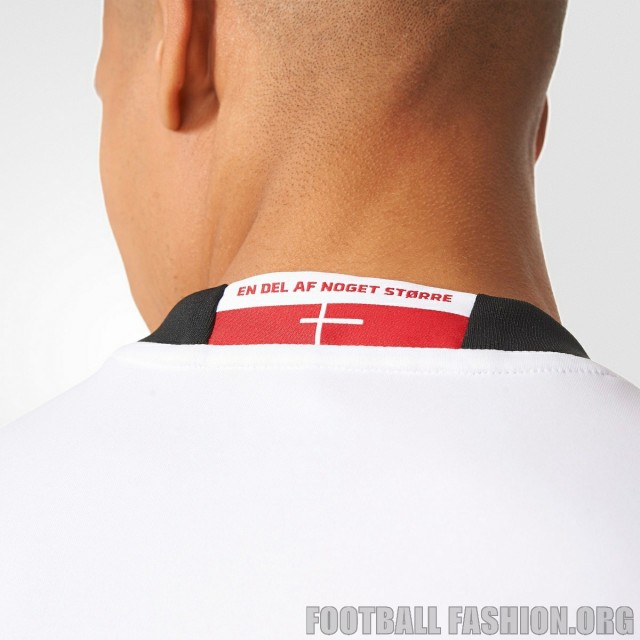 Denmark 2015 2016 adidas Home Football Kit, Soccer Jersey, Shirt, Danmark udebanetrøje