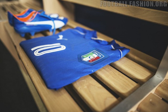 Italy EURO 2016 PUMA Blue Home Football Kit, Soccer Jersey, Shirt, Gara, Maglia, Camiseta