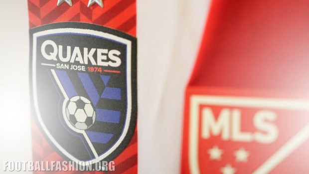 San Jose Earthquakes 2016 adidas While MLS Away Soccer Jersey, Football Shirt, Kit, Camiseta de Futbol