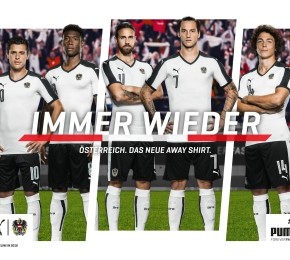 Austria EURO 2016 PUMA Away Football Kit, Soccer Jersey, Shirt, österreichische Trikot