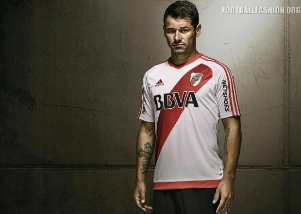 River Plate 2016 adidas Home Football Kit, Soccer Jersey, Shirt, Camiseta, Equipacion, Playera