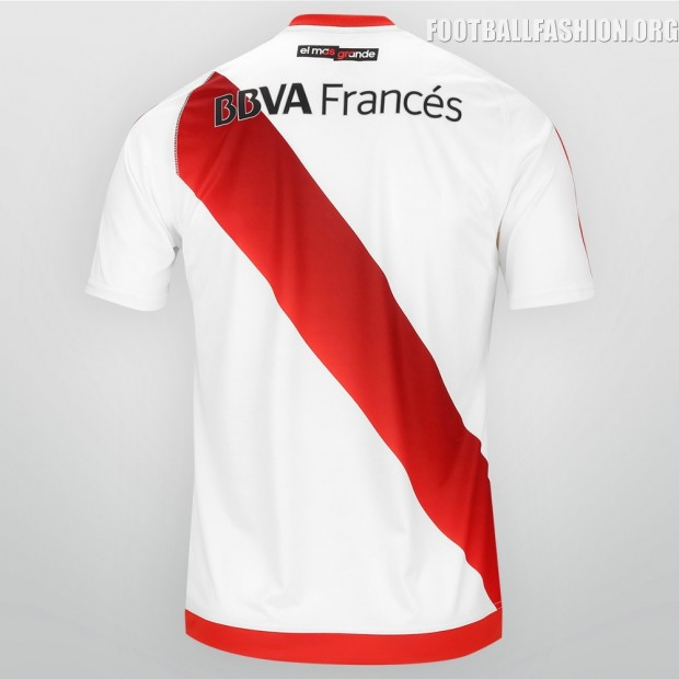 River Plate 2016 adidas Home Football Kit, Soccer Jersey, Shirt, Camiseta, Equipacion, Playera