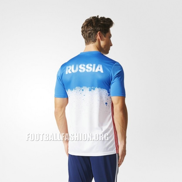 Russia EURO 2016 adidas Home and Away Pre-Match Football Kit, Soccer Jersey, Shirt