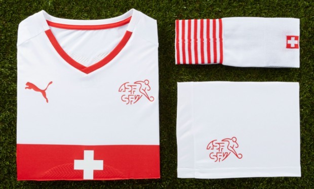 Switzerland EURO 2016 PUMA Away Football Kit, Soccer Jersey, Shirt. Trikot, Maillot