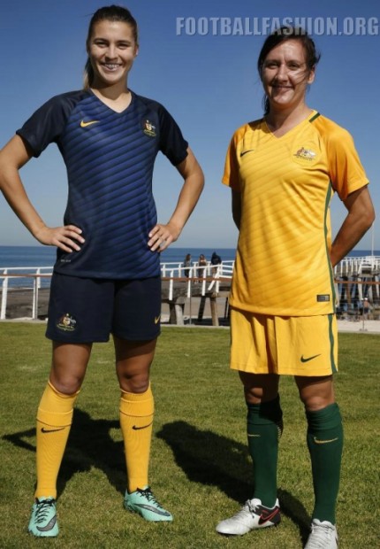Australia 2016 2017 Nike Home and Away Soccer Jersey, Football Kit, Shirt