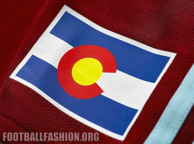 Colorado Rapids 2016 adidas Home Soccer Jersey, Football Kit, Shirt, Camiseta de Futbol MLS