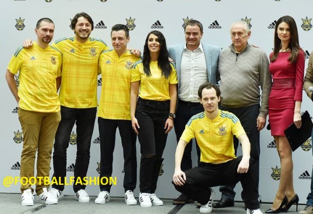 Ukraine EURO 2016 adidas Home Football Kit, Soccer Jersey, Shirt