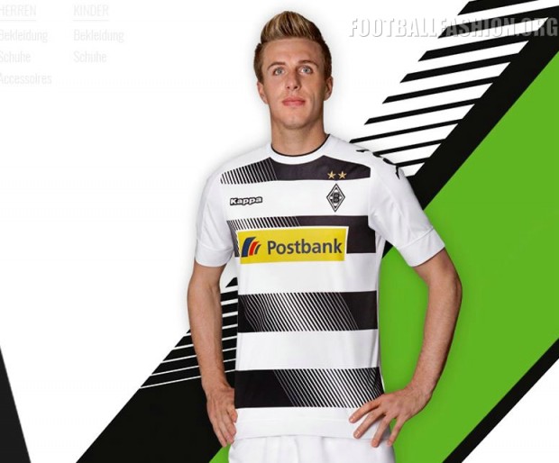 Borussia Mönchengladbach's 2016/17 Kappa Home Kit