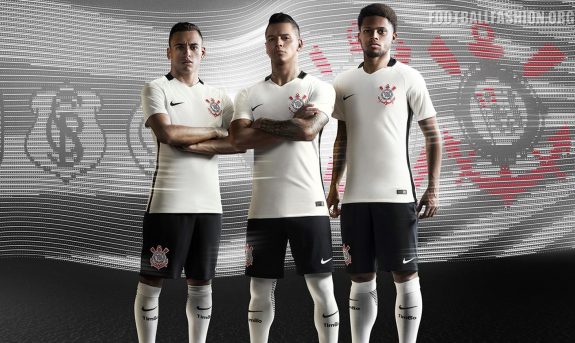 Corinthians 2016 2017 Nike Home Football Kit, Soccer Jersey, Shirt, Camiseta, Camisa
