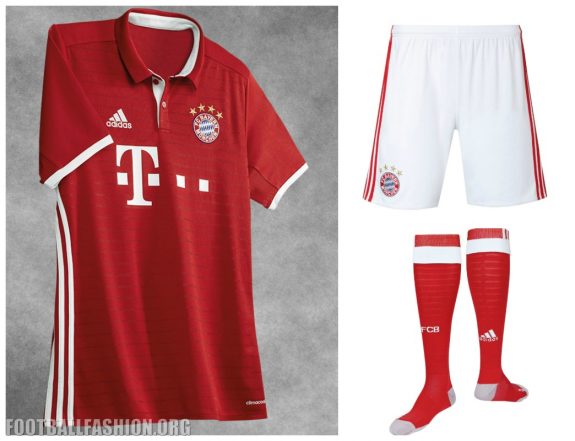 FC Bayern München 2016 2017 adidas Home Football Kit, Soccer Jersey, Shirt, Bayern Munich Trikot, Heimtrikot 2016/17