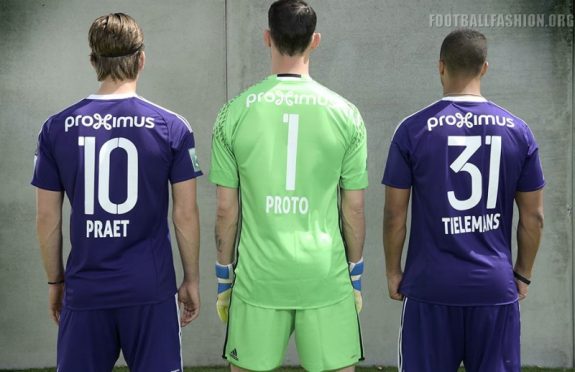 RSC Anderlecht 2016 2017 adidas Home Football Kit, Soccer Jersey, Shirt, Tenue, Maillot