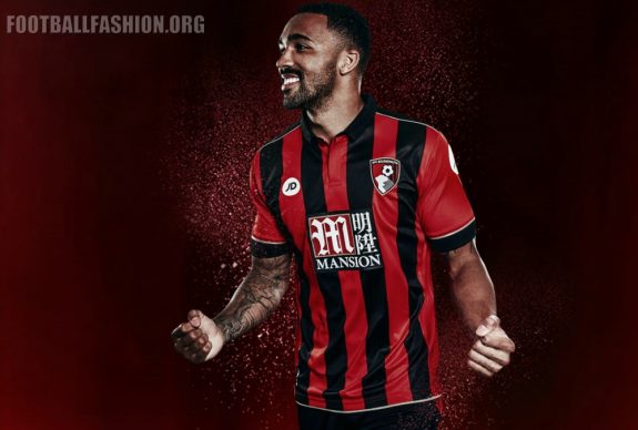 AFC Bournemouth 2016 2017 JD Sports Home Football Kit, Soccer Jersey, Shirt