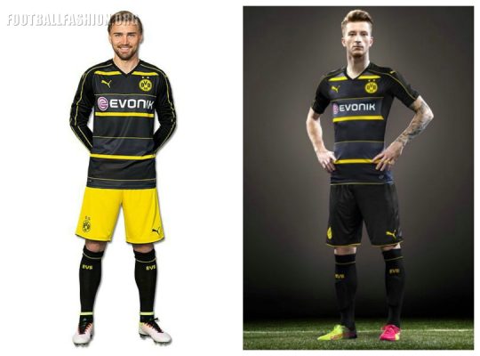 Borussia Dortmund 2016 2017 PUMA Home Football Kit, Soccer Jersey, Shirt, Trikot, Auswärtstrikot