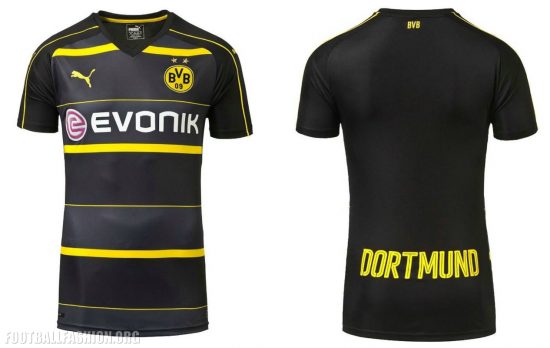 Borussia Dortmund 2016 2017 PUMA Home Football Kit, Soccer Jersey, Shirt, Trikot, Auswärtstrikot