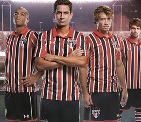 São Paulo FC 2016 2017 Under Armour Away Football Kit, Soccer Jersey, Shirt, Camisa