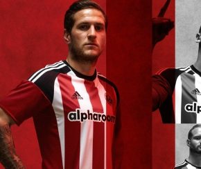 Sheffield United FC 2016 2017 adidas Home Football Kit, Soccer Jersey, Shirt