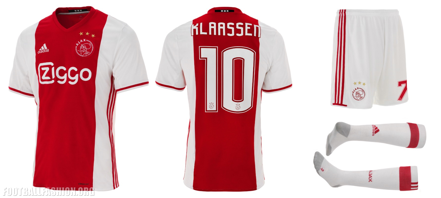 AFC Ajax 2016/17 adidas Home Kit - FOOTBALL FASHION