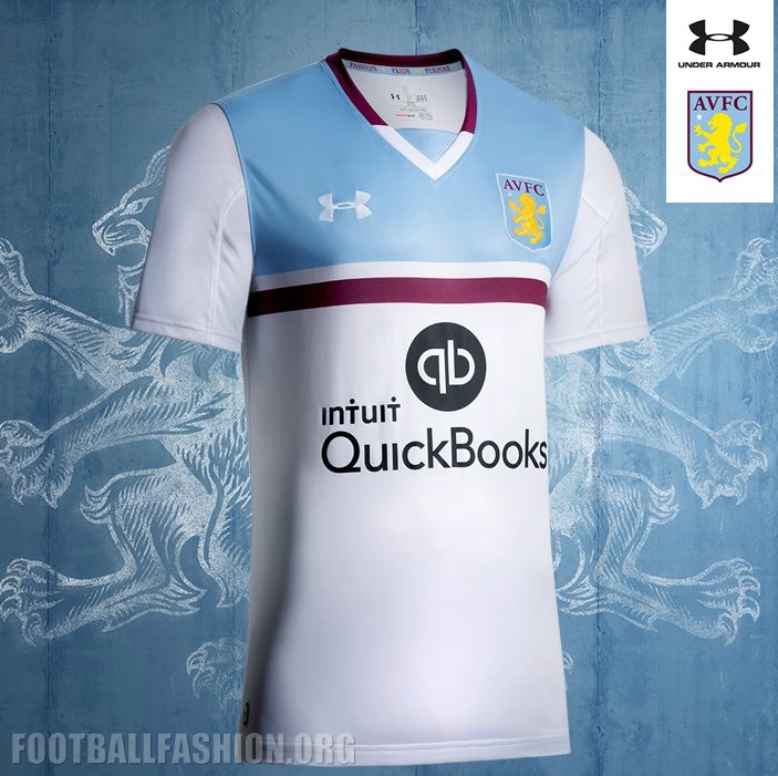Aston Villa FC 2016/17 Under Armour Home and Away Kits - FOOTBALL FASHION