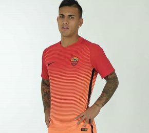 AS Roma 2016 2017 Nike Orange Third Soccer Jersey, Shirt, Football Kit, Gara, Maglia, Camiseta, Camisa