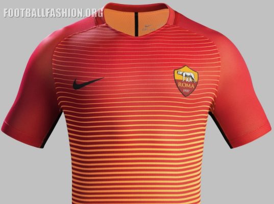 AS Roma 2016 2017 Nike Orange Third Soccer Jersey, Shirt, Football Kit, Gara, Maglia, Camiseta, Camisa