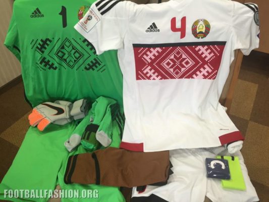 Belarus 2016 2017 adidas Home and Away Football Kit, Soccer Jersey, Shirt