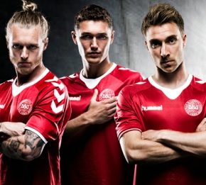 Denmark 2016 2017 hummel Home and Away Football Kit Soccer Jersey, Shirt, Danmark Landsholdstrøje, Trøje
