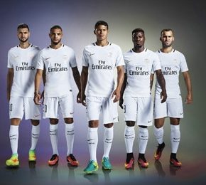 Paris Saint-Germain 2016 2017 Nike White Third Football Kit, Soccer Jersey, Shirt, Maillot Blanc, Camiseta, Camisa, Trikot