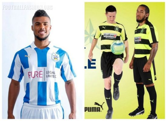 Huddersfield Town FC 2016 2017 PUMA Home, Away and Third Football Kit, Soccer Jersey, Shirt