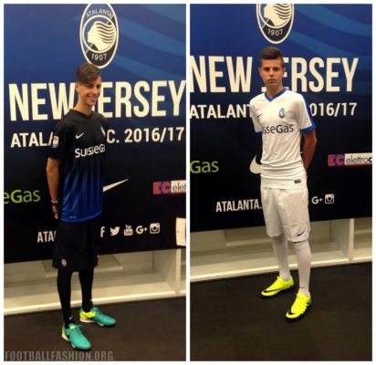 Atalanta Bergamo 2016 2017 Nike Home and Away Football Kit, Soccer Jersey, Shirt, Gara, Maglia