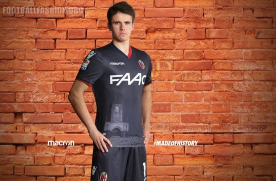Bologna FC 2016/17 Macron Third Kit - FOOTBALL FASHION