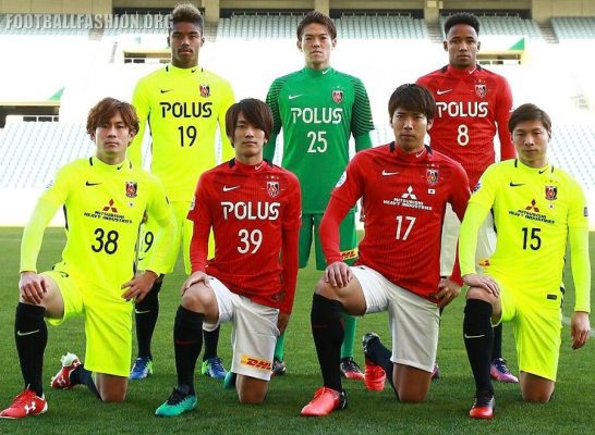 Urawa Red Diamonds 2017 Nike Home and Away Football Kit, Soccer Jersey, Shirt