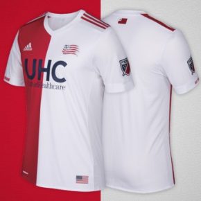 New England Revolution 2017 adidas Away Soccer Jersey, Shirt, Football Kit, Camiseta de Futbol, Equipacion, Playera