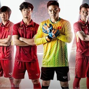 Vietnam 2017 2018 Grand Sport Home and Away Football Kit, Soccer Jersey, Shirt, ÁO THI ĐẤU TUYỂN VIỆT NAM 2017