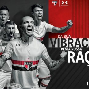 São Paulo FC 2017 Under Armour Home Soccer Jersey, Football Kit, Shirt, Camiseta de Futbol, Camisa I do Futebol