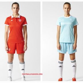 Russia Women's EURO 2017 adidas Home and Away Football Kit, Soccer Jersey, Shirt