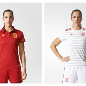 Spain Women's EURO 2017 adidas Home and Away Football Kit, Soccer Jersey, Shirt, España Camiseta de Futbol